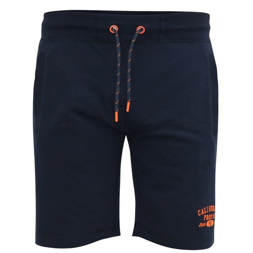 D555 Sutton Jogger-Shorts mit elastischer Taille und Schlaufe hinten Marineblau